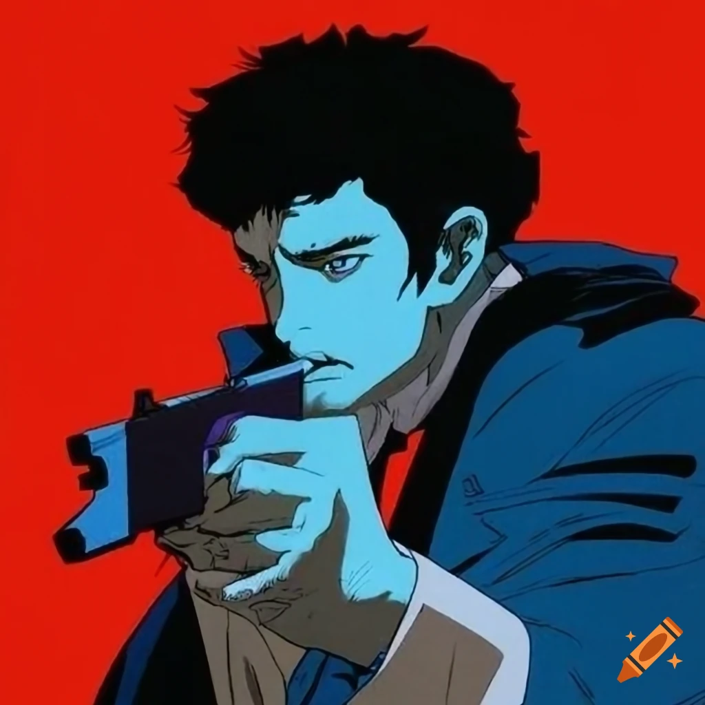 Villain from Batman in homage to Cowboy Bebop with various artistic styles