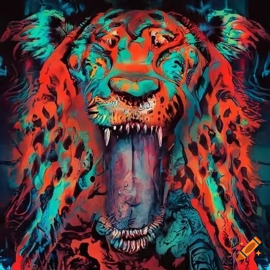 Math punk rock album cover art 'The Roarer'