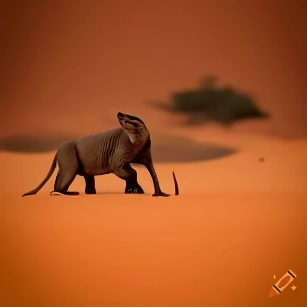 Diverse animals in the African desert