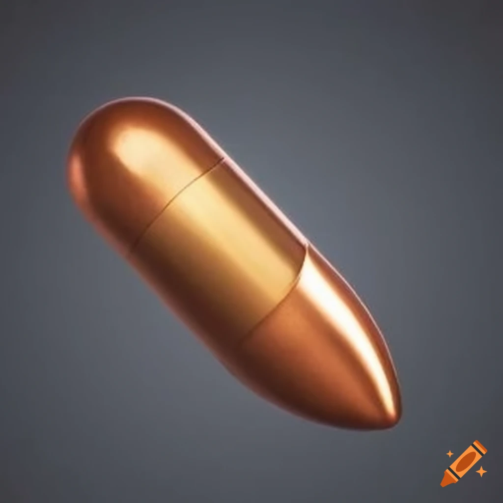 Pill shaped like a 9mm bullet