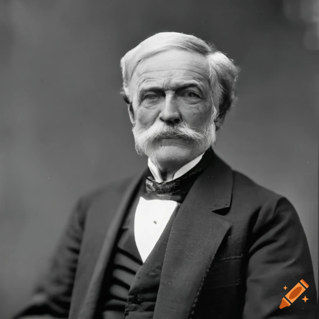 Portrait of wealthy industrialist investor from the 1860s