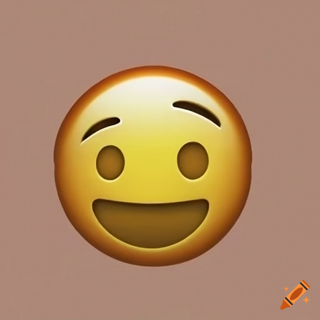 Struggling emoji masking its suffocation with a smile