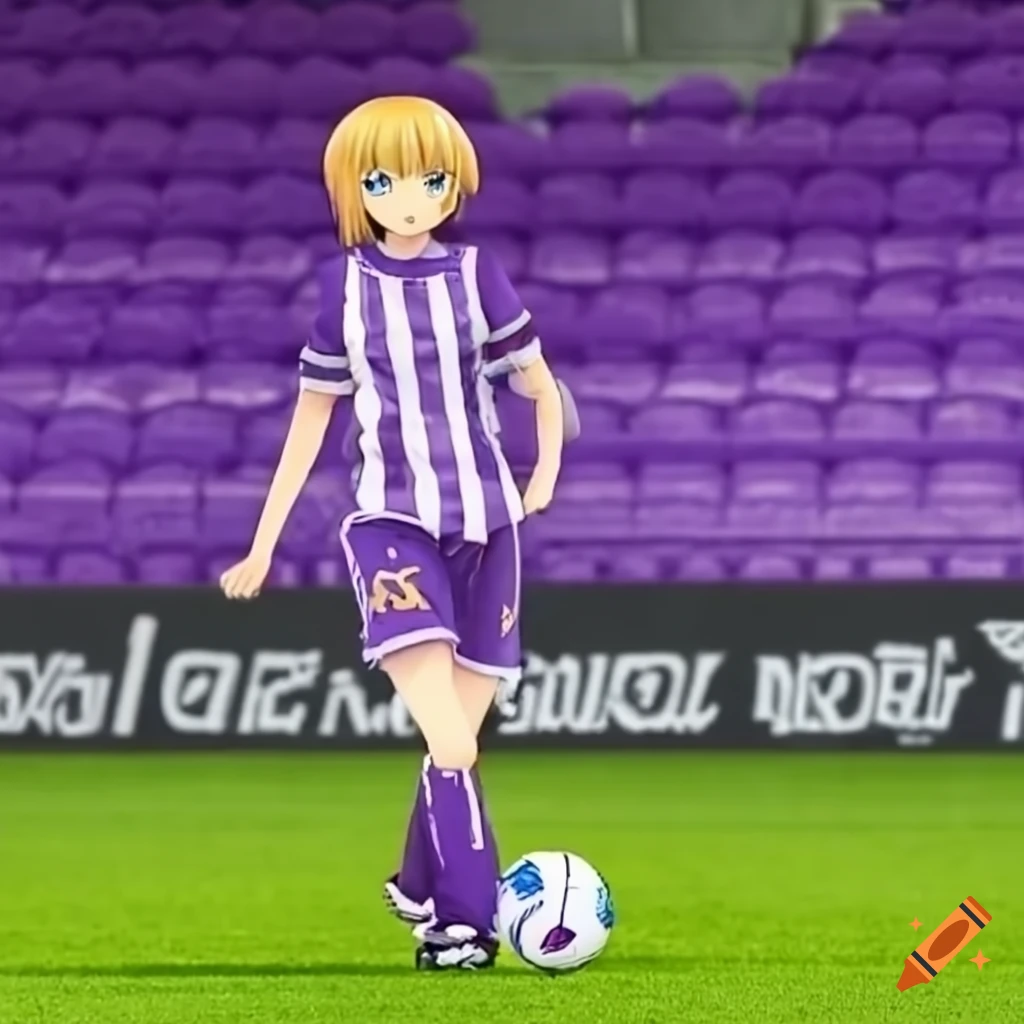 Anime girl wearing Erzgebirge Aue jersey