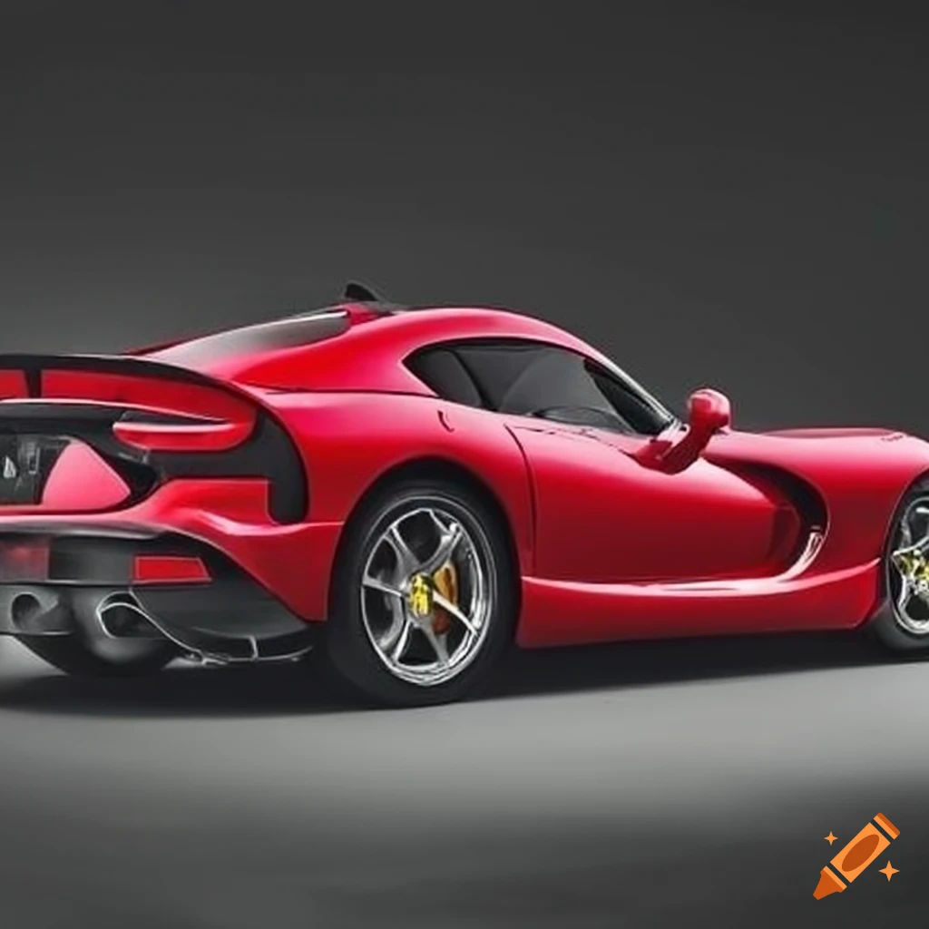 Hybrid of Ferrari and Dodge Viper car design concept