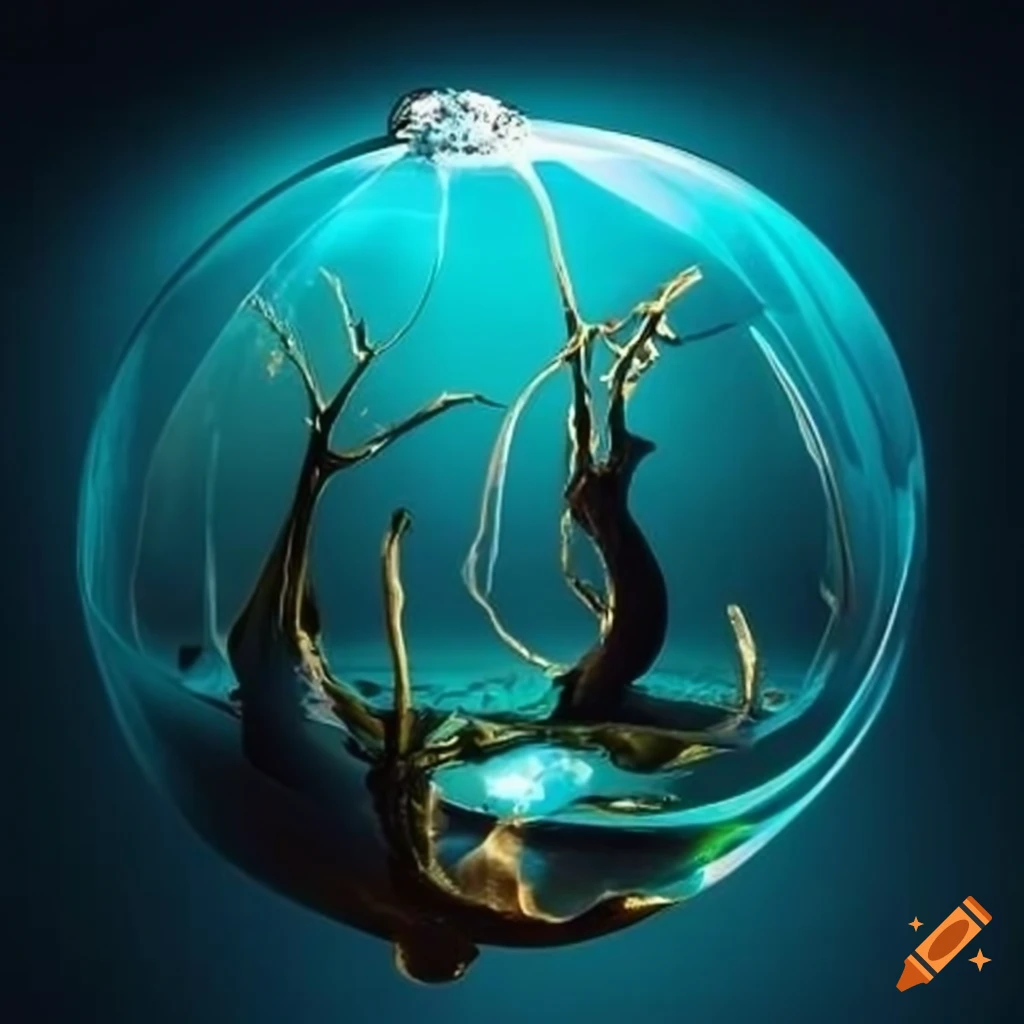 An island inside a crystal