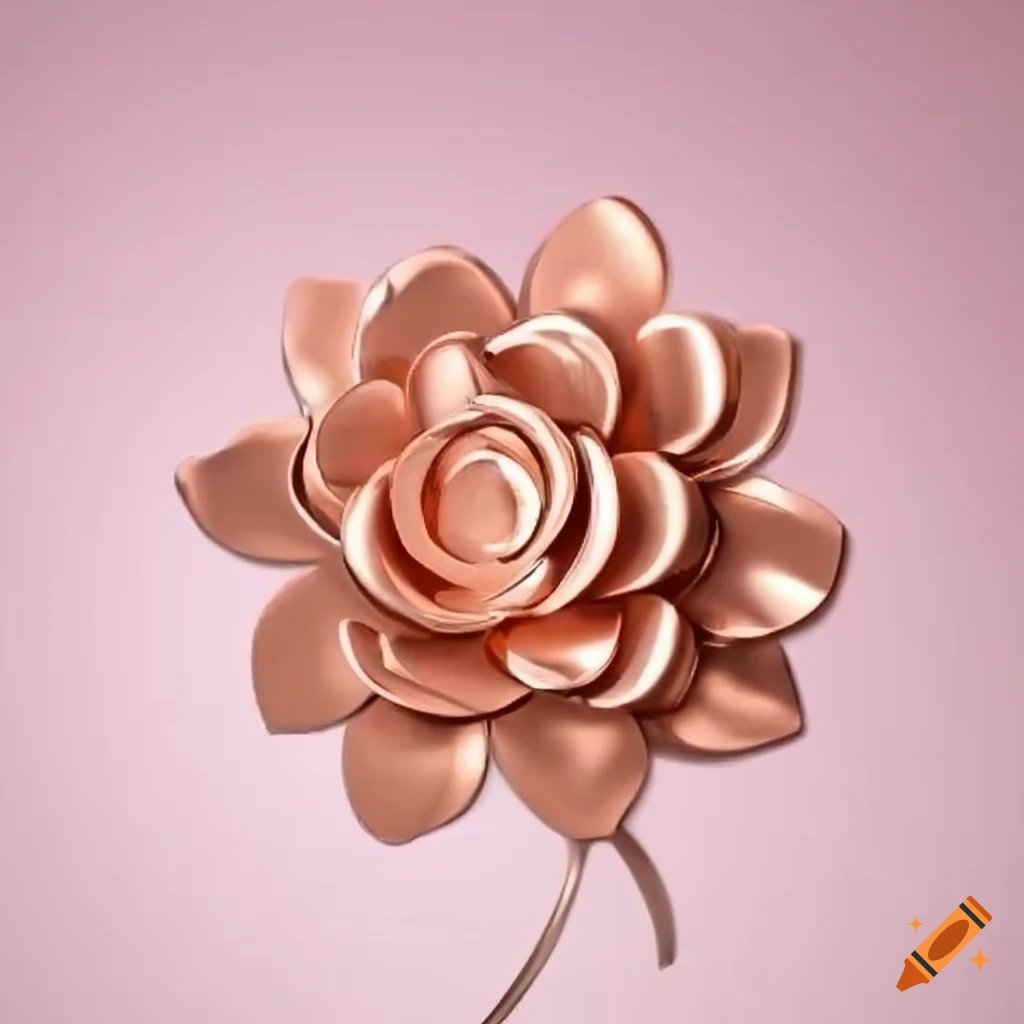 Rose gold flower