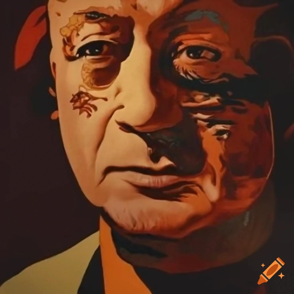 Movie poster homage to Zatoichi with a blend of artistic styles