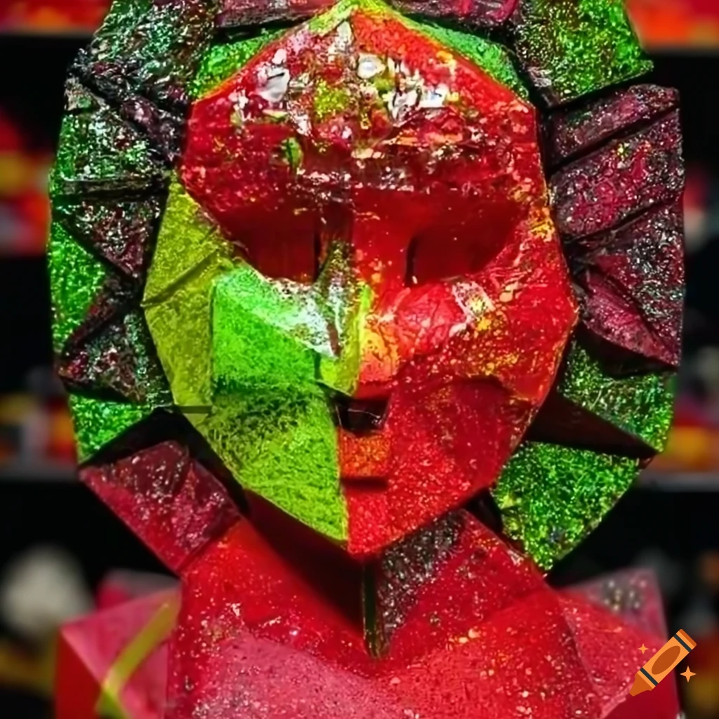 Intricately sculpted origami figures with cinematic lighting and vivid composition
