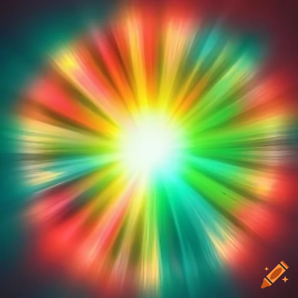 Colorful radial gradient art
