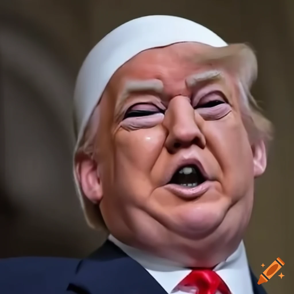Satirical depiction of Republican Senator and Trump with bandages over their ears