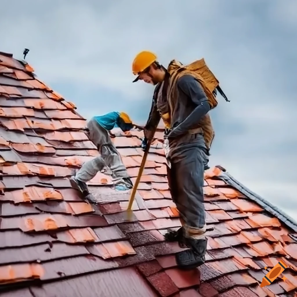 Men working on a roof