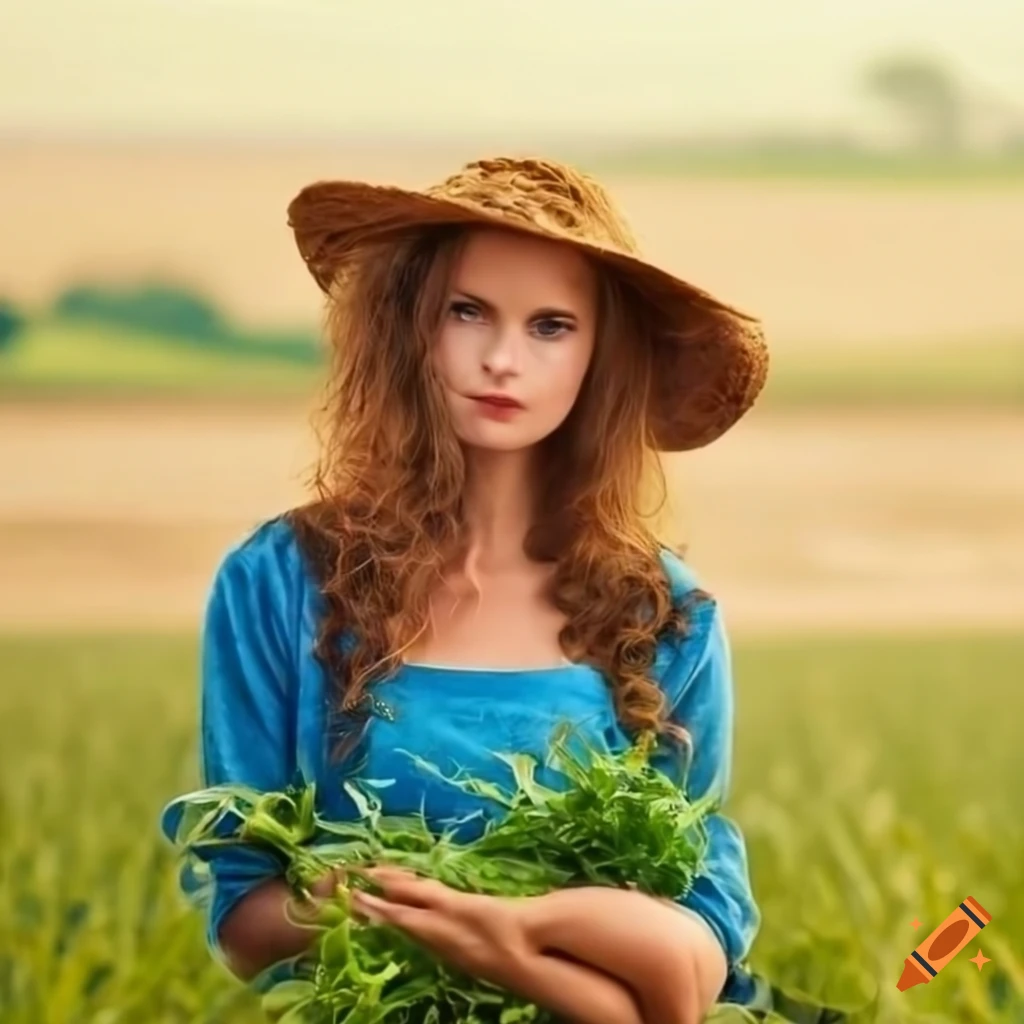 Beautiful farmer girl