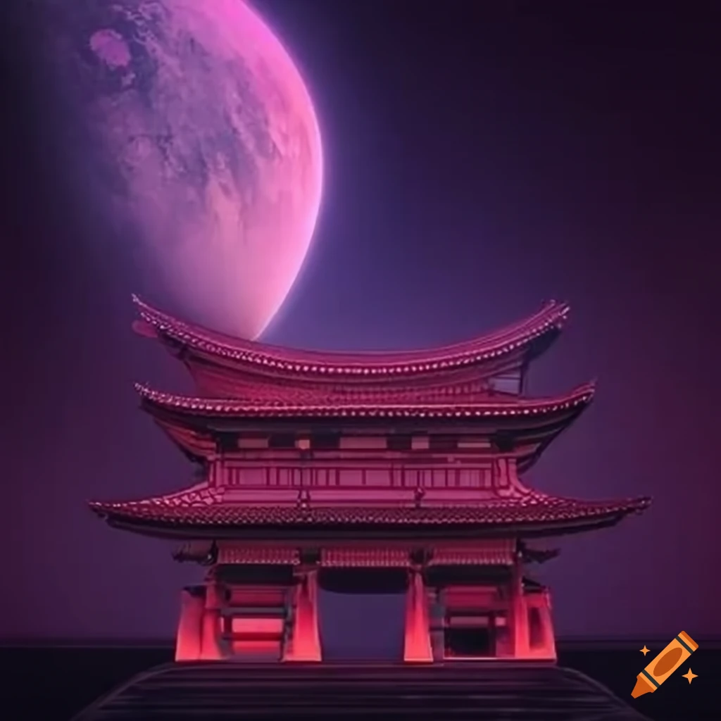 Welcome banner to planet sanctuary with Japanese theme