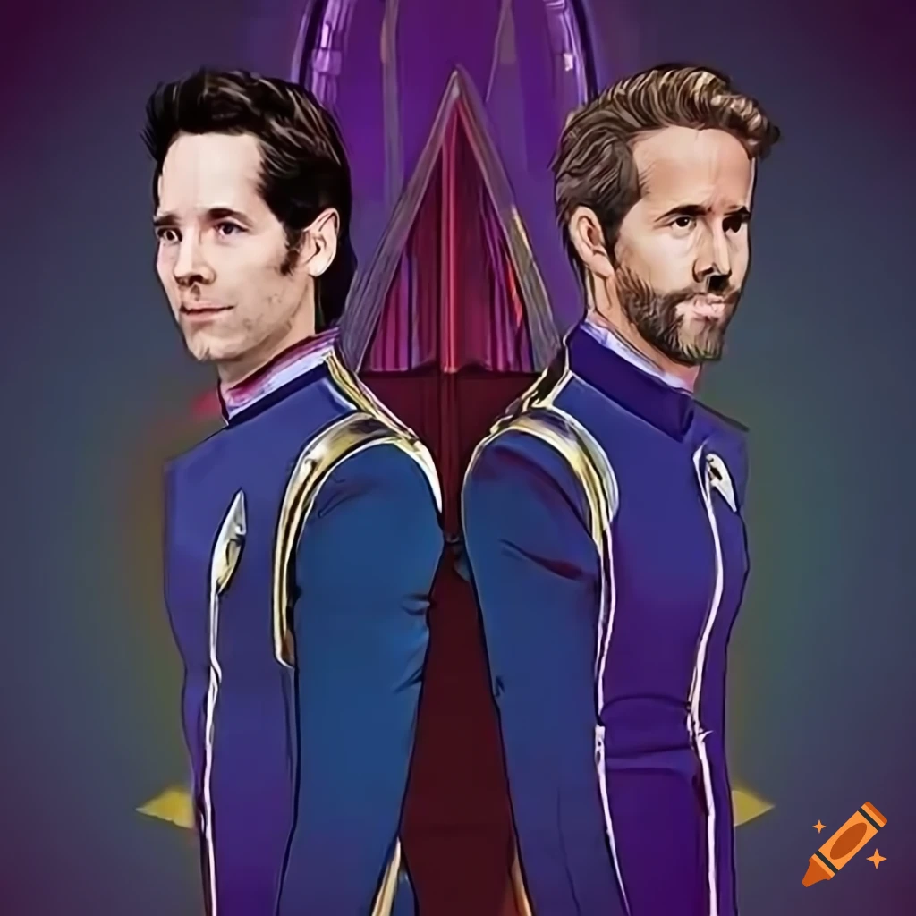 Young Ryan Reynolds and young Paul Rudd as brothers in Star Trek ...
