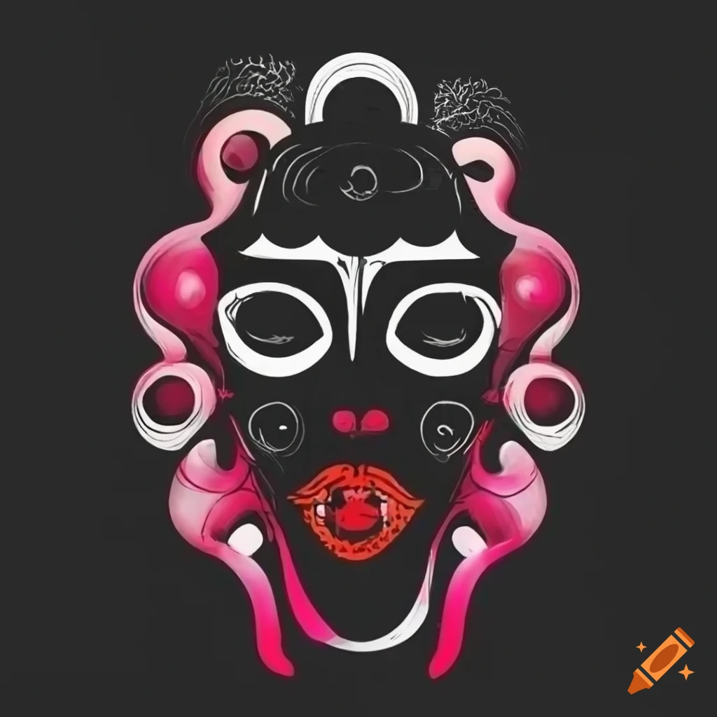 Surrealist 2D mask logo
