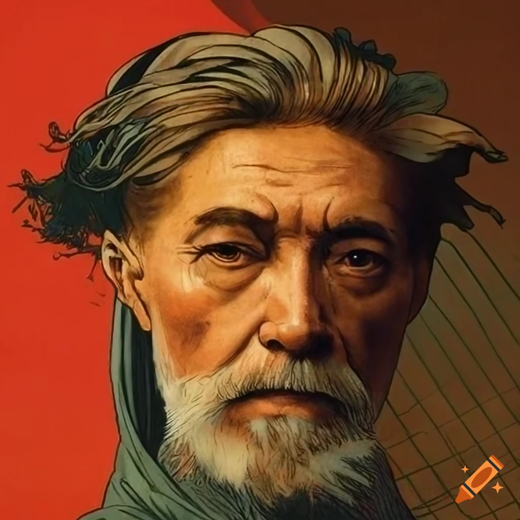 Propaganda poster homage to Zatoichi with various artist styles