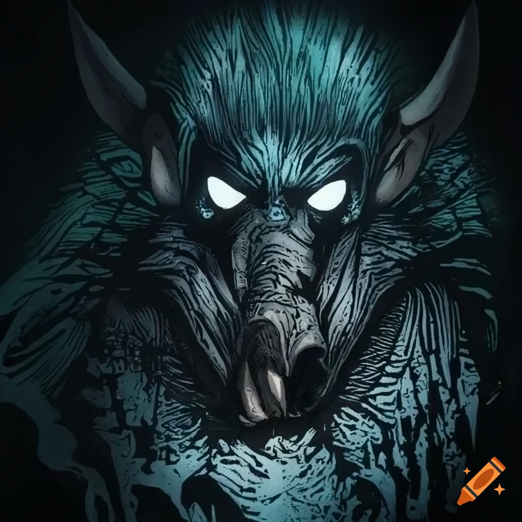 Glass Woodblock of Batman villain with mesmerizing appearance
