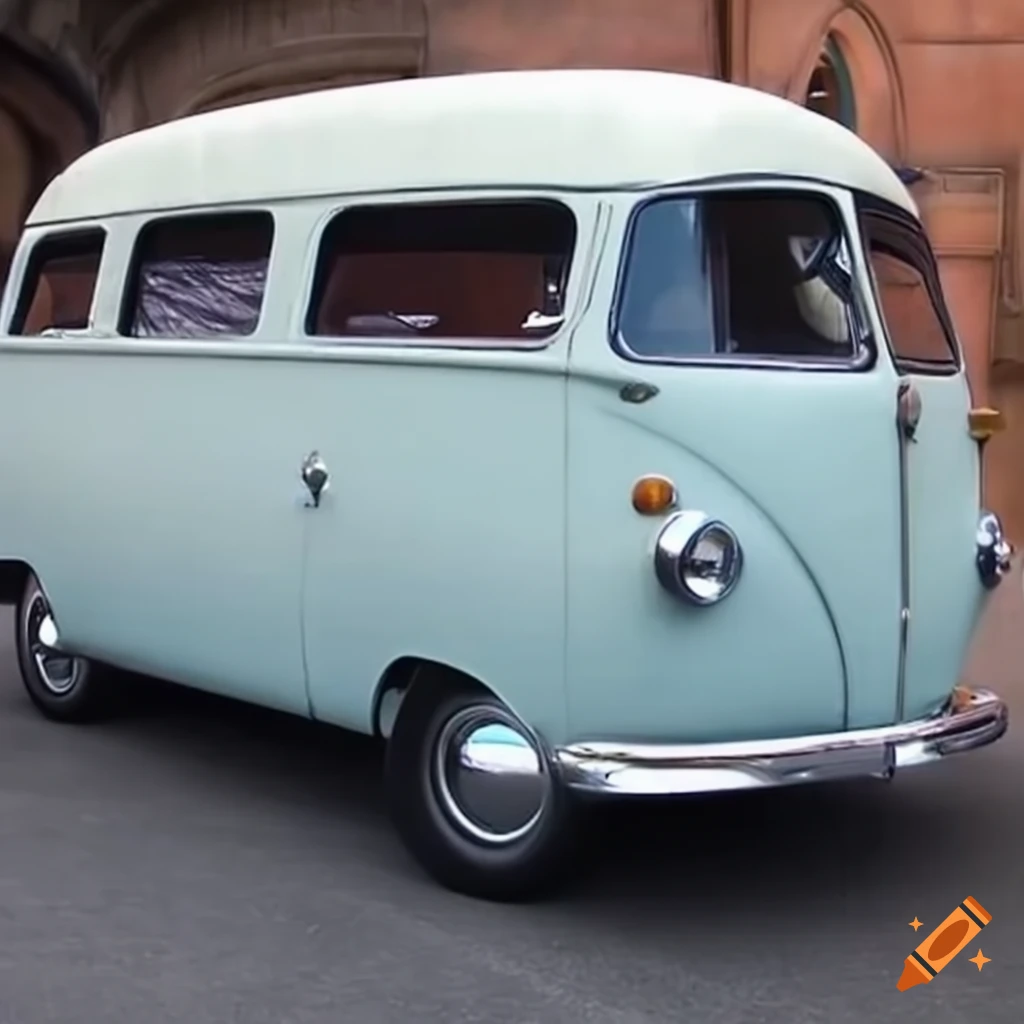 1950s van with futuristic upgrades