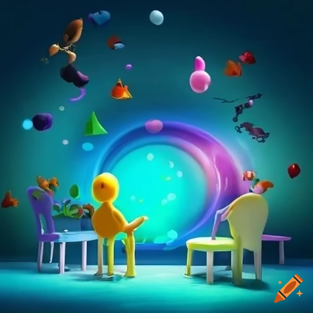Kids dream land with interactive play elements