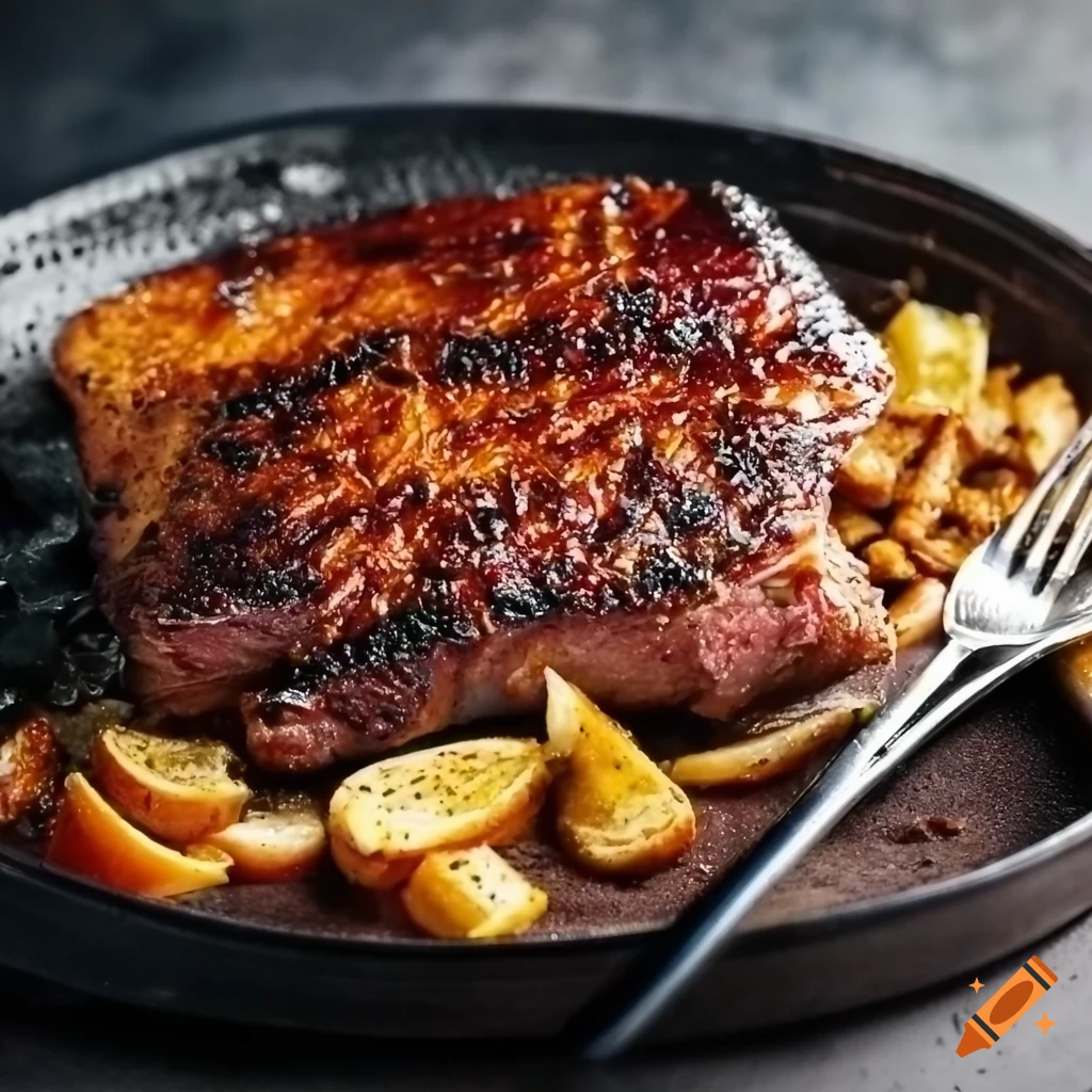 Delicious BBQ with a lacy texture and perfect balance