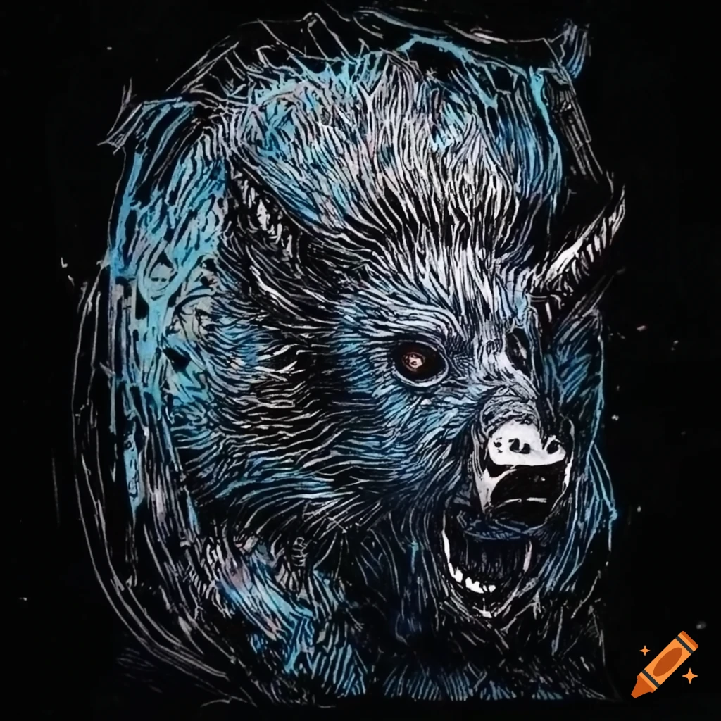 Glass Woodblock featuring the villain Batman in mesmerizing colors