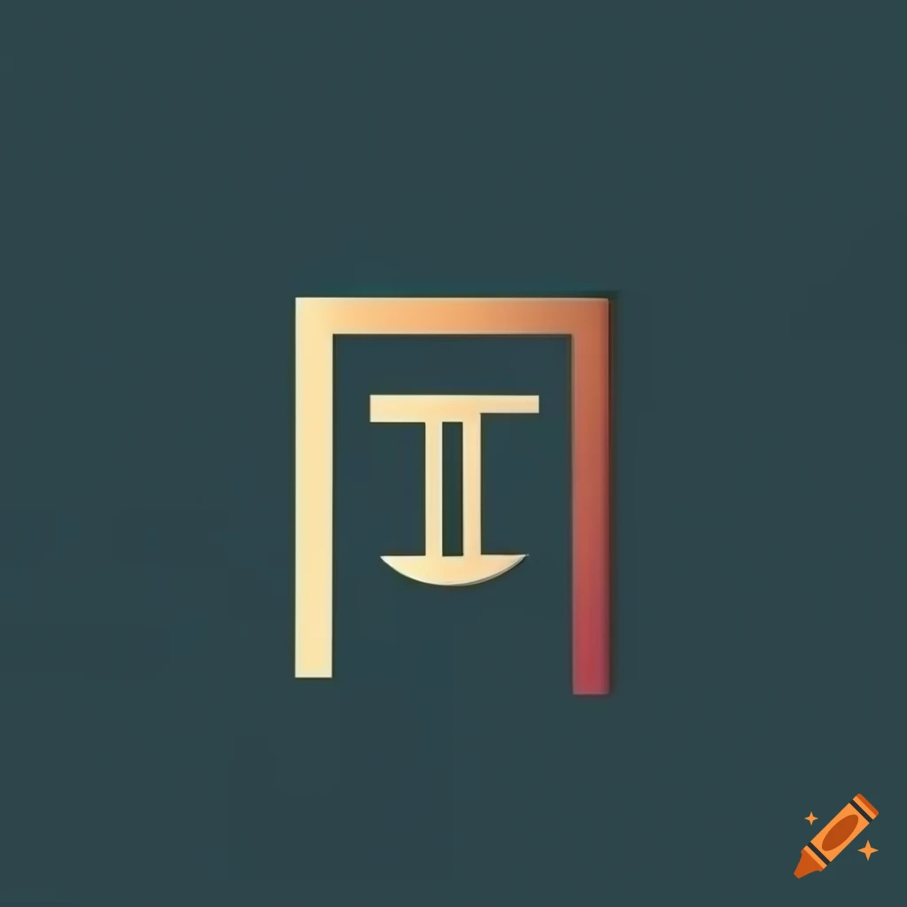 Modern and minimalist law firm logo symbolizing justice and the letter T
