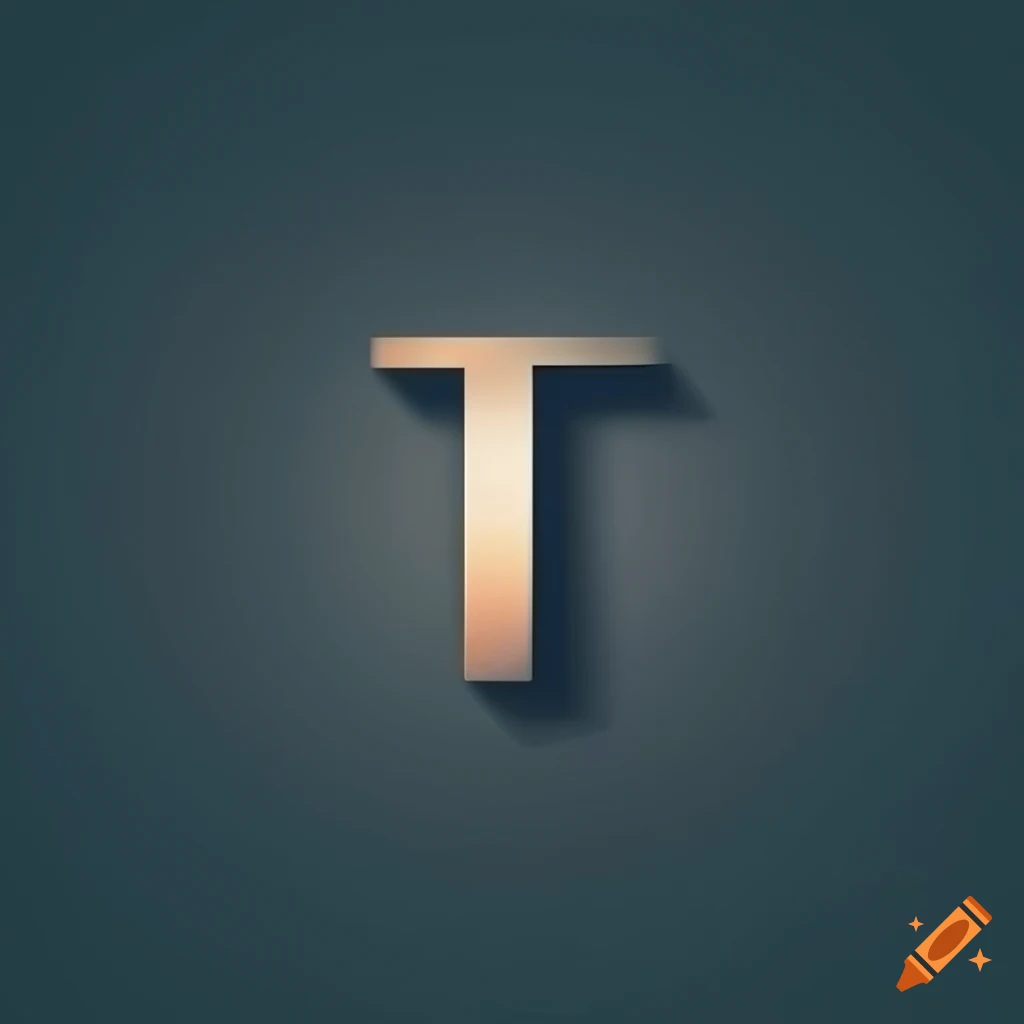 Minimalist logo with letter T and scales of justice