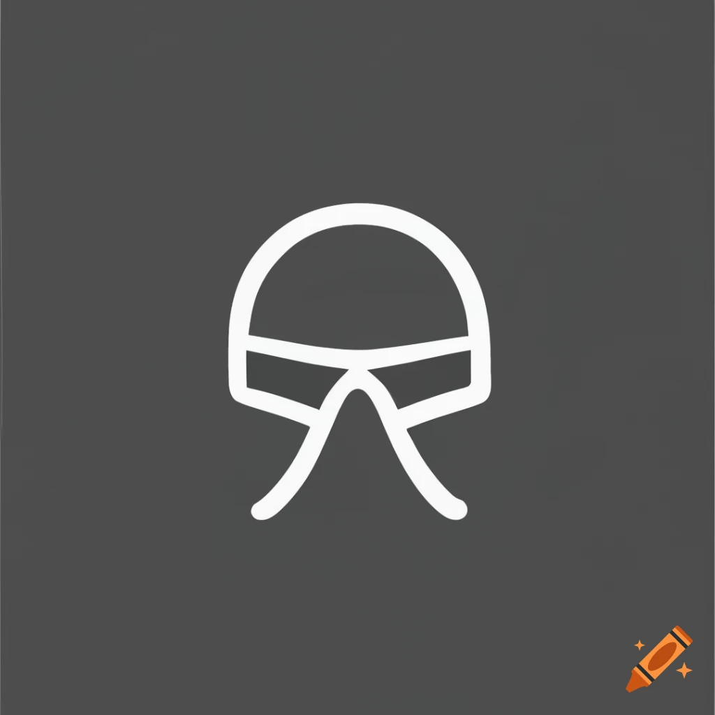 Minimalist helm logo design