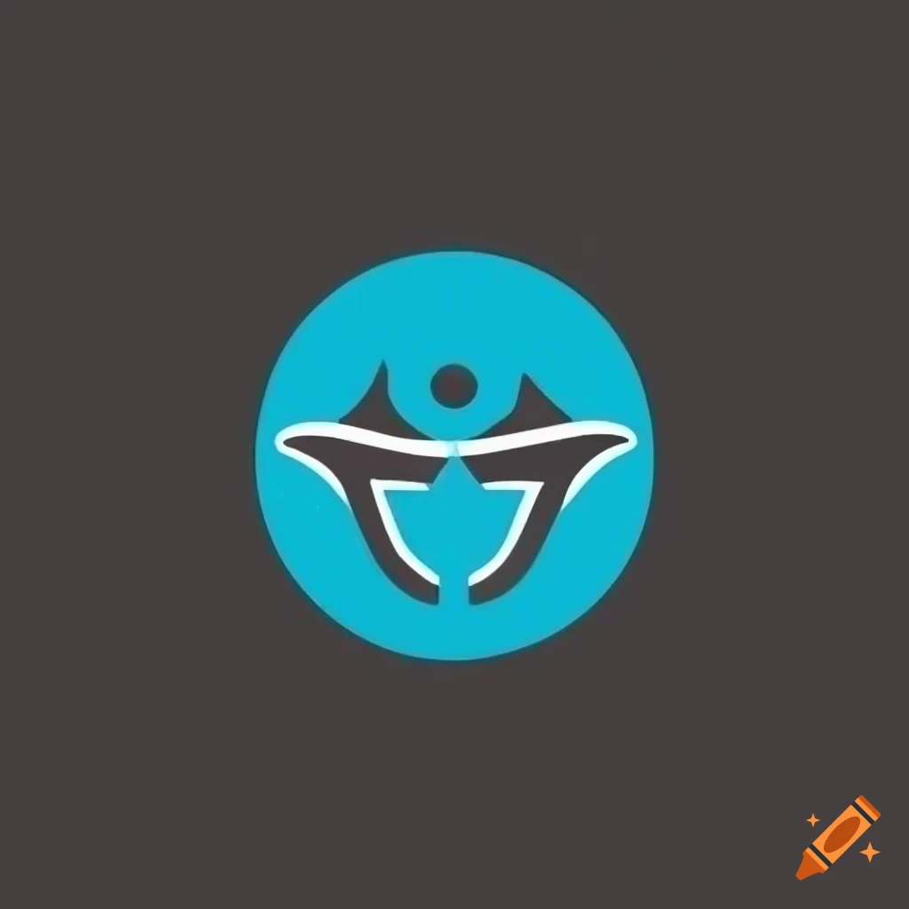 Minimalist helm logo in 2D design