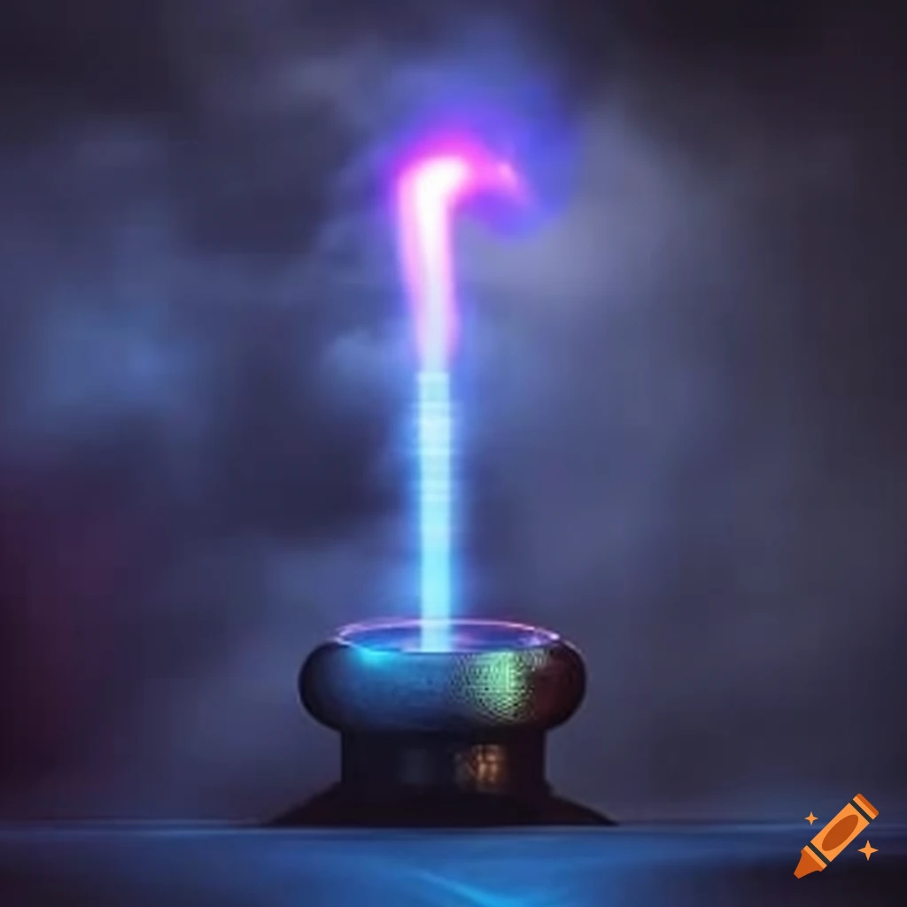 Graphic element of a Tesla coil