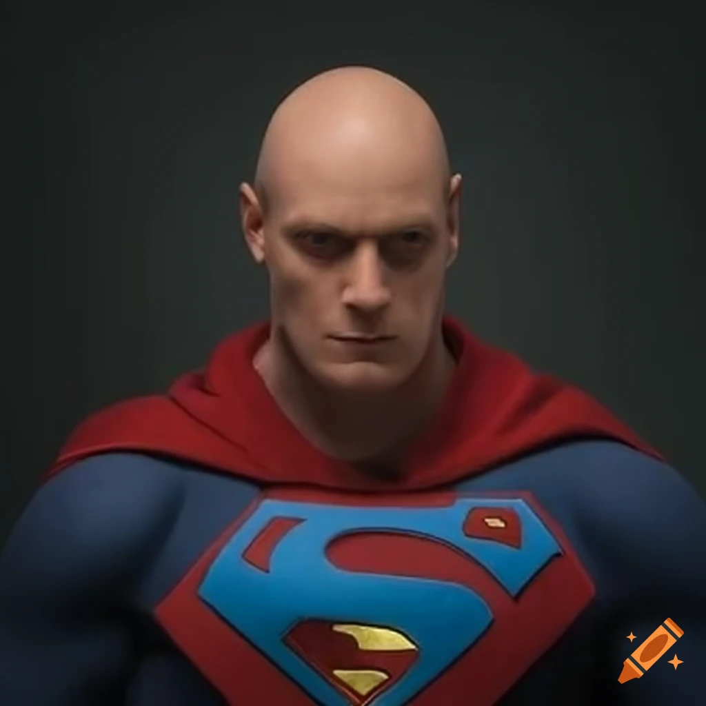 Glass bald superhero