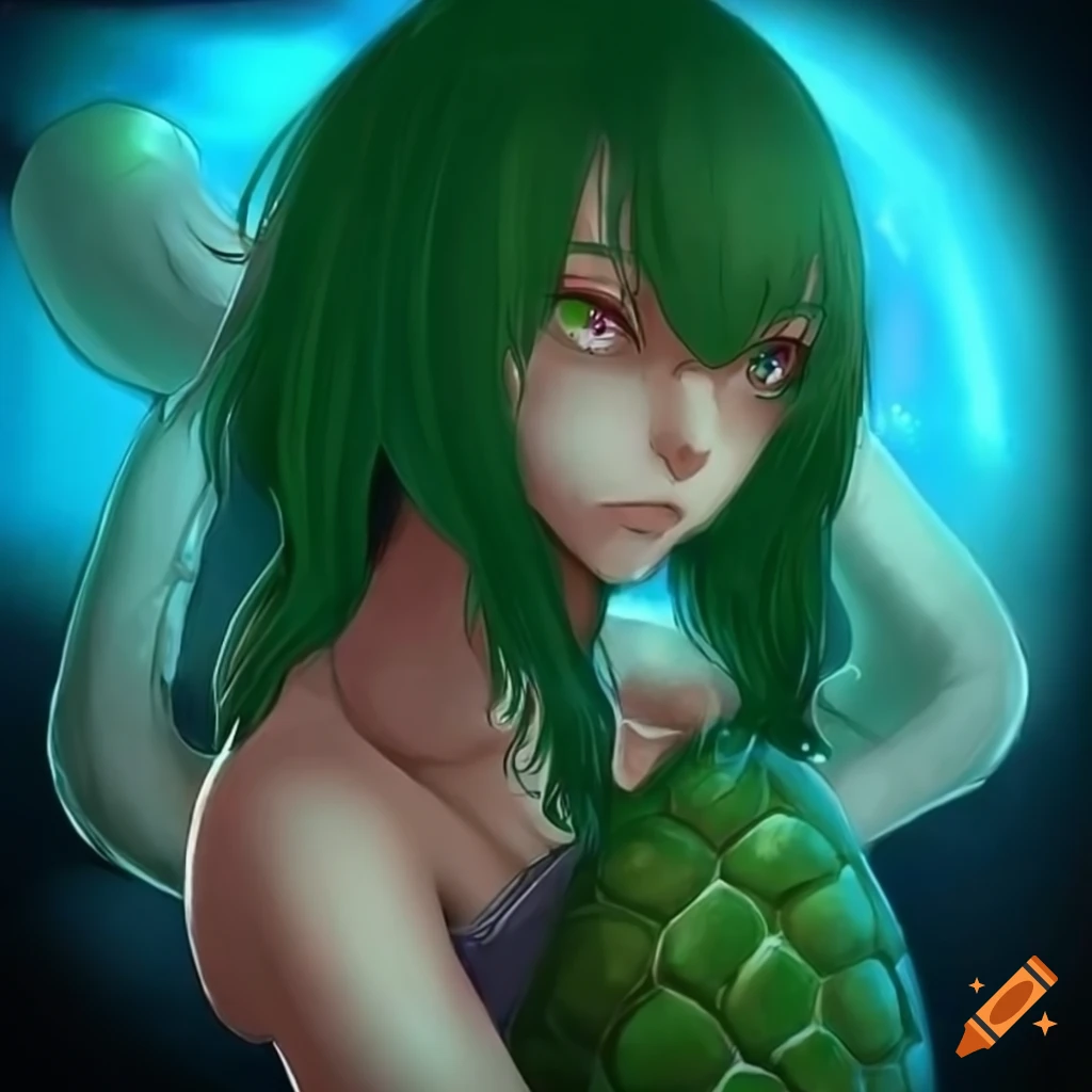 Badass girl turtle