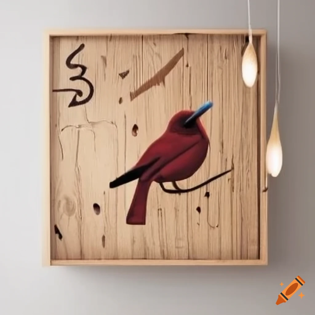 Word 'desperté' carved in wood