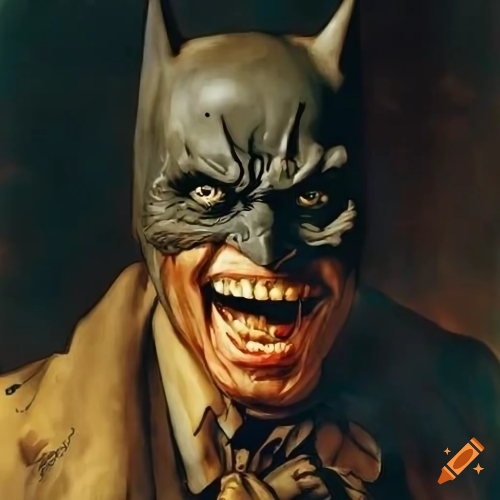 Batman villain artwork by Norman Rockwell and Bernini