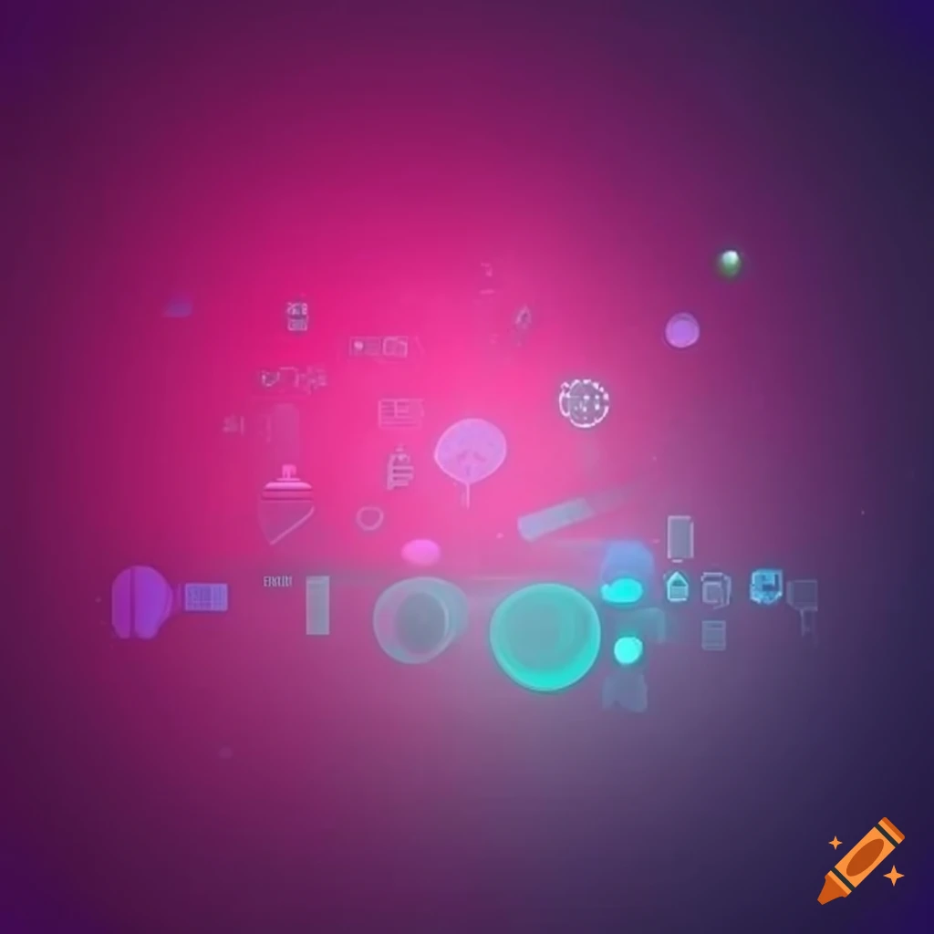 Sleek digital interface with modern design and vibrant magenta gradient background