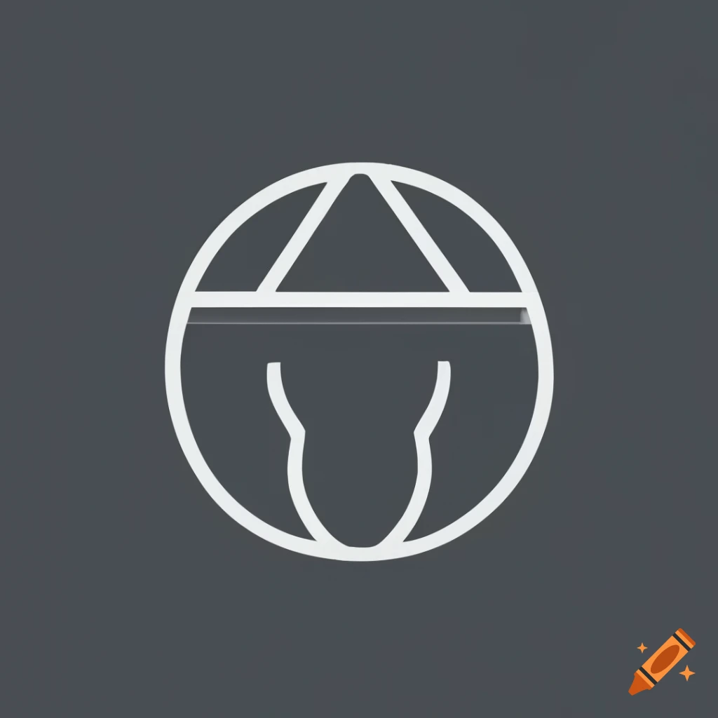 Minimalist helm logo design