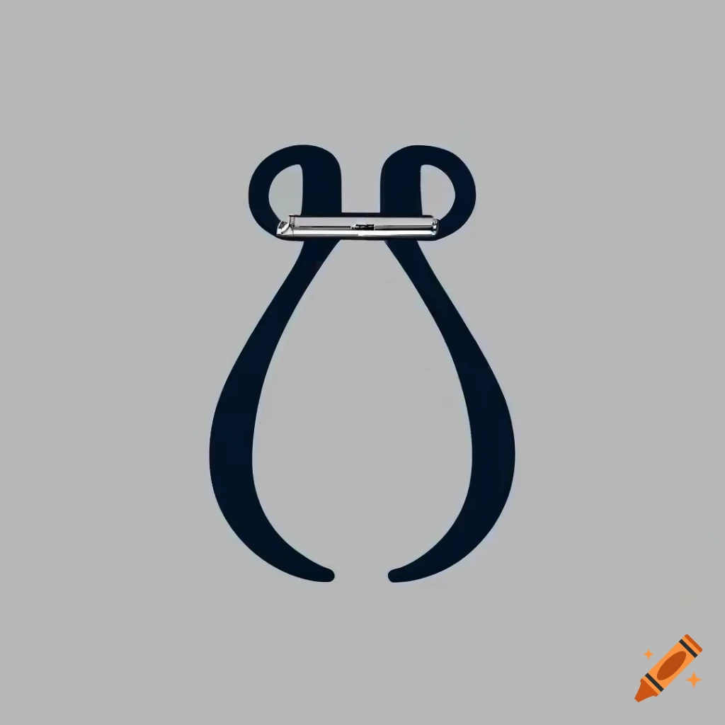 2D anchor guitar logo