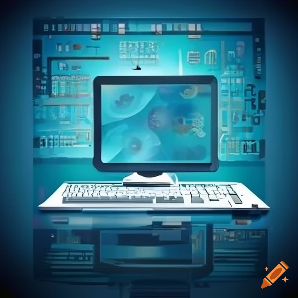 Computer connected to five websites