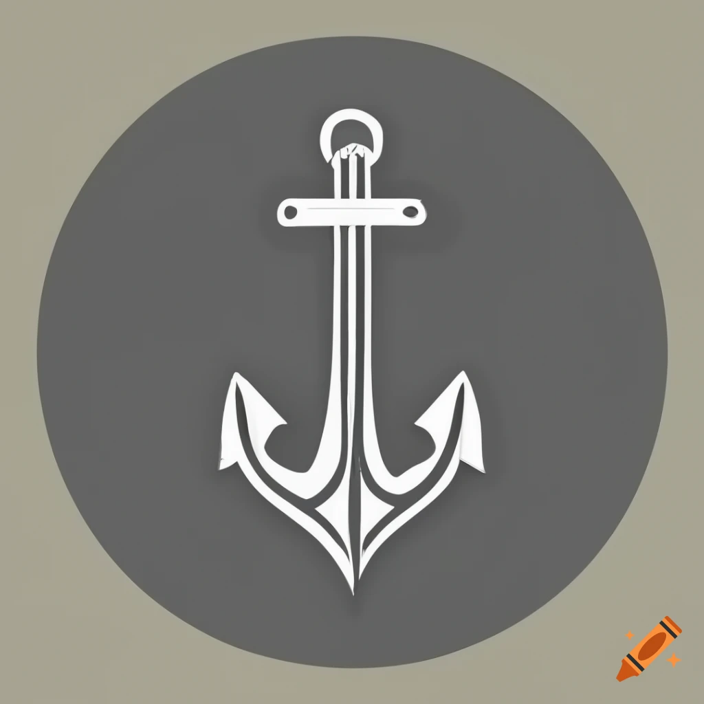 Stylized guitar anchor logo