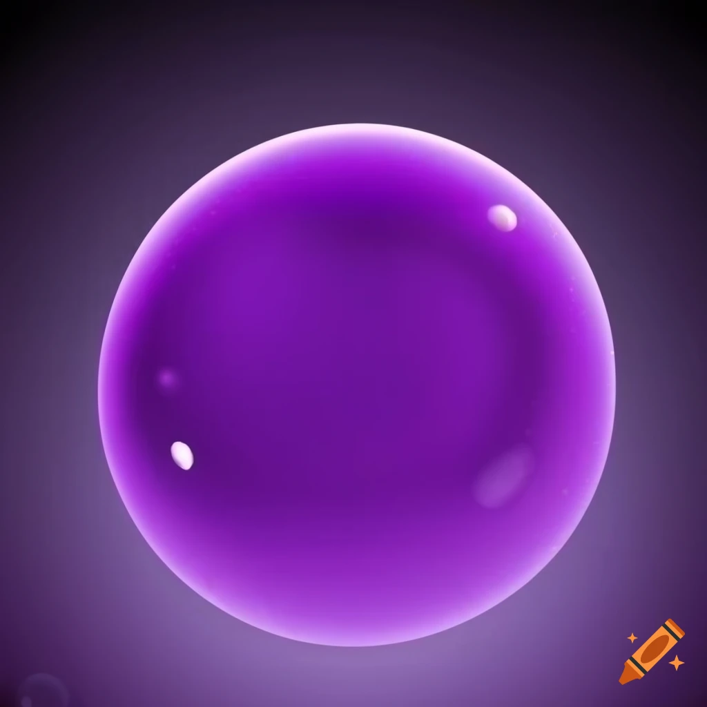 Purple bubbles on a black background resembling space