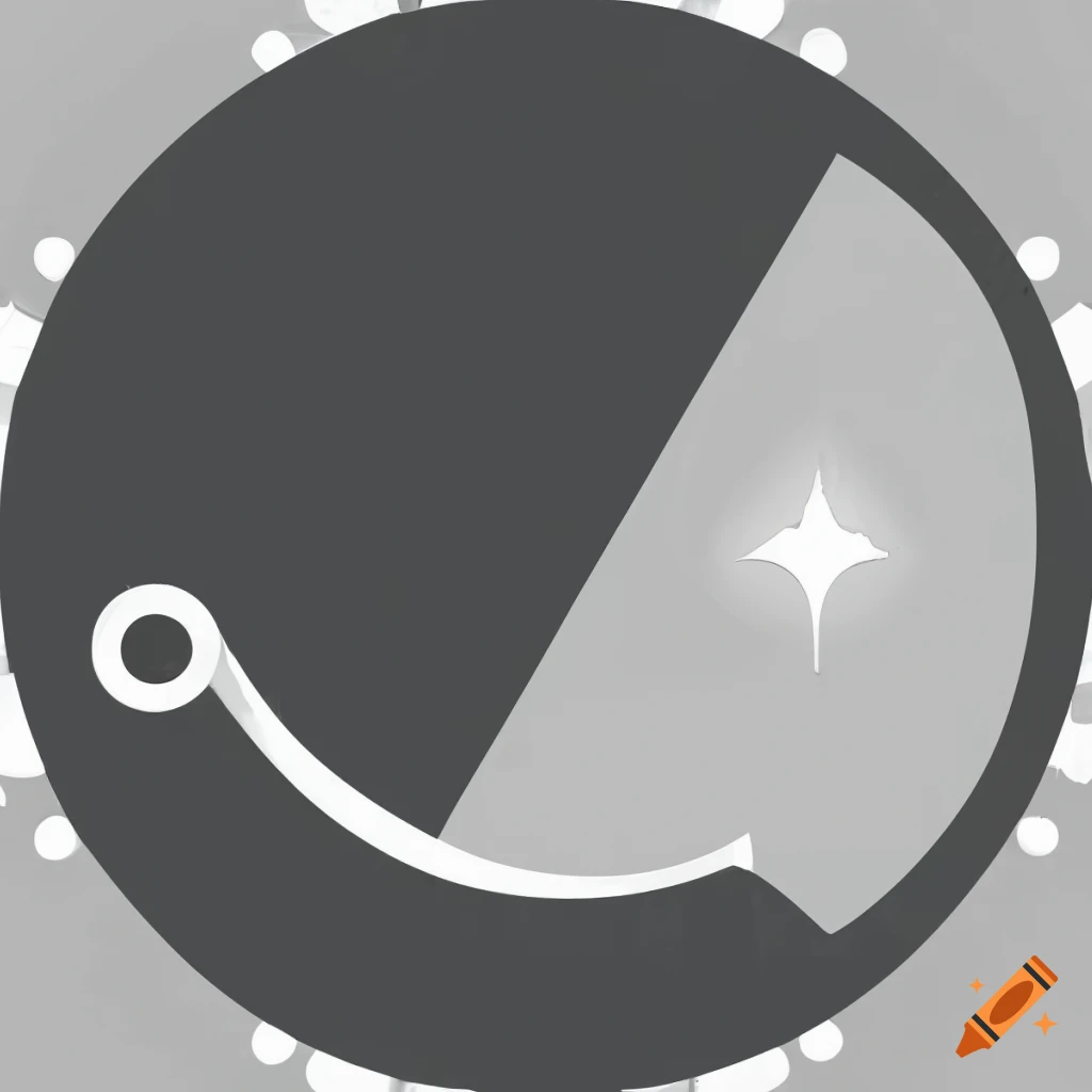 Lunar crescent anchor logo design