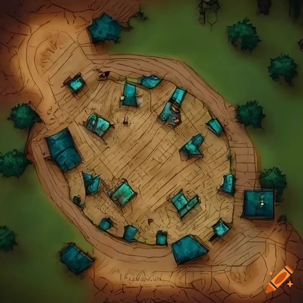 Fantasy battle map showing a small - ORYAbZsITcGQxiZMdrXrnQ.webp