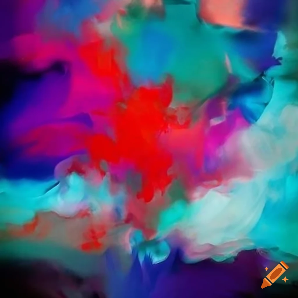 Abstract vibrant artwork symbolizing freedom and self-love
