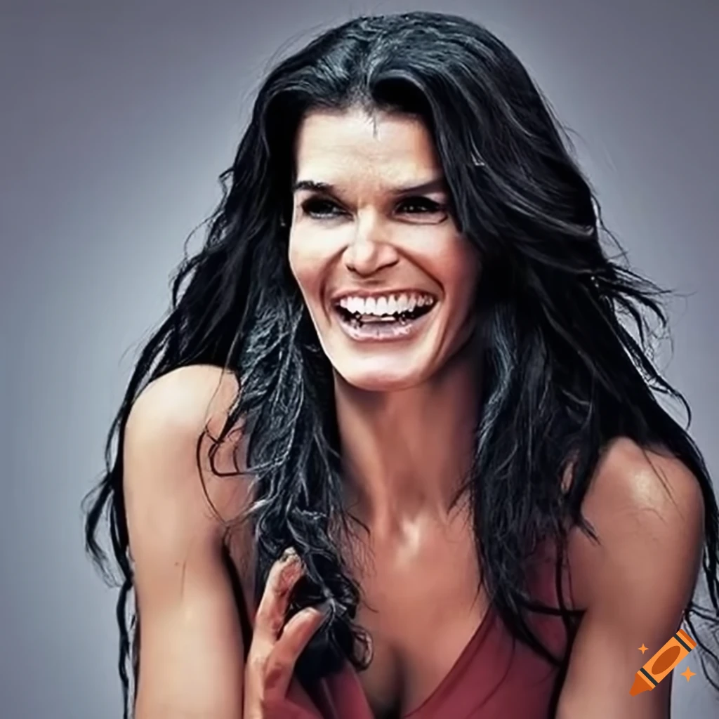 Movie scene with Angie Harmon in an Action-Packed Horror-Comedy on Craiyon