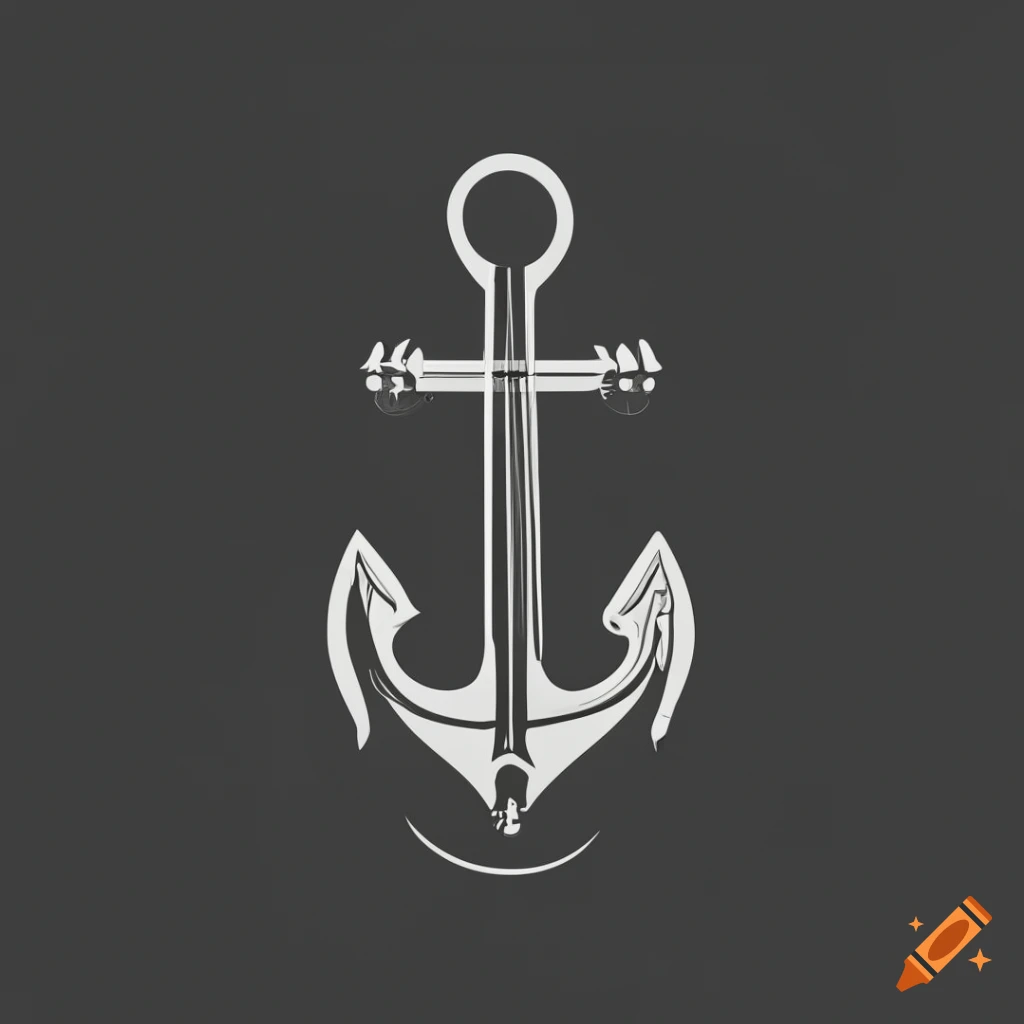 Stylized guitar anchor logo
