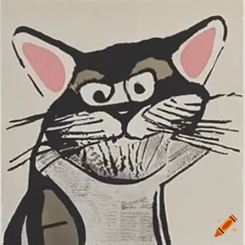 Caligraphic pictograms on paper showing police clash with protesting ...