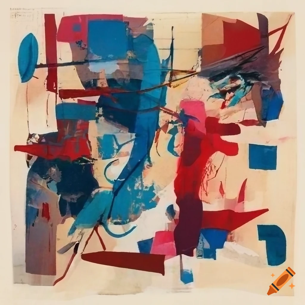 Abstract painting with orderly chaotic composition influenced by albert ...