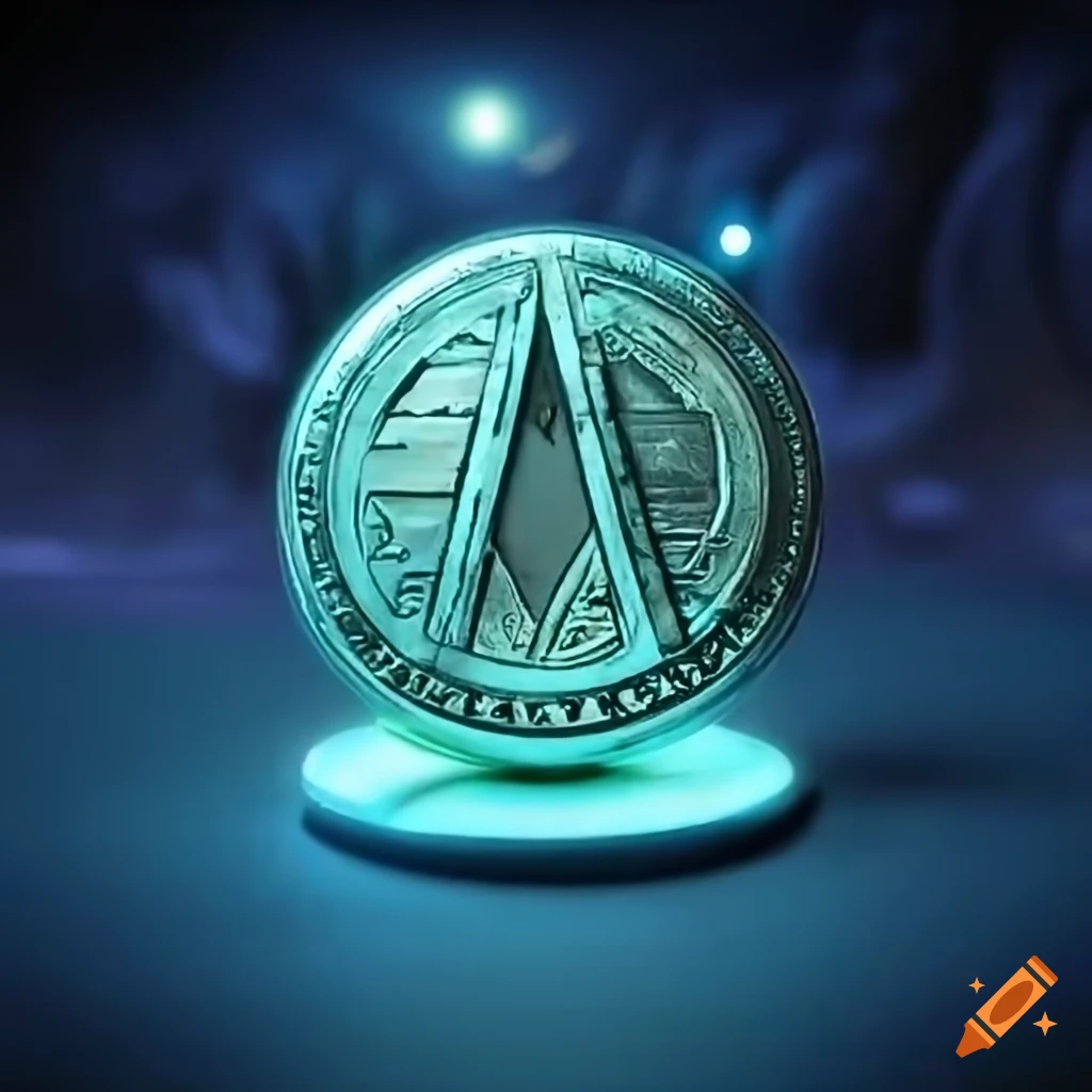 Meme coin inspired by Atlantis with the word UNITY on Craiyon