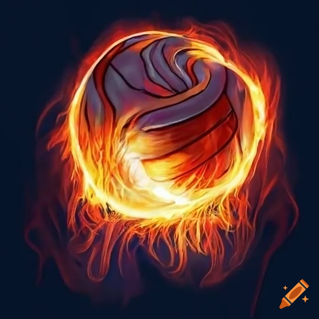 Volleyball flames