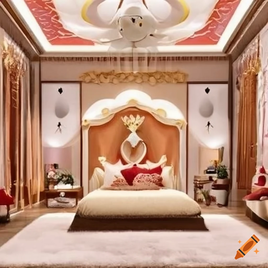 Photo inspiration: Visual Reference: Enormous Plush Master Bedroom With Arabian Fairytale Theme In Sunset